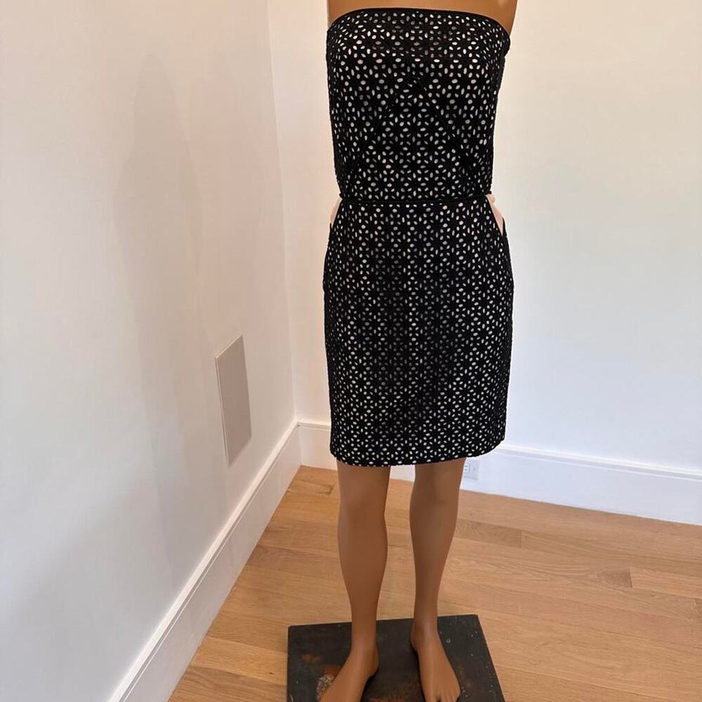 Maje paris black eyelet mini